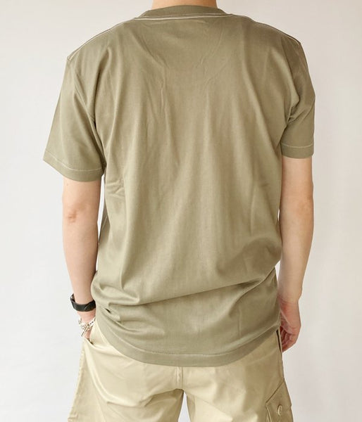 DESCENDANT/CROP U NECK SS (OLIVE DRAB)