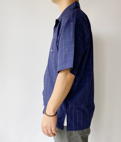 DESCENDANT/SEINE TEXTILE SS SHIRT (NAVY)
