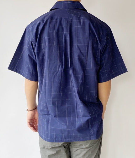 DESCENDANT/SEINE TEXTILE SS SHIRT (NAVY)