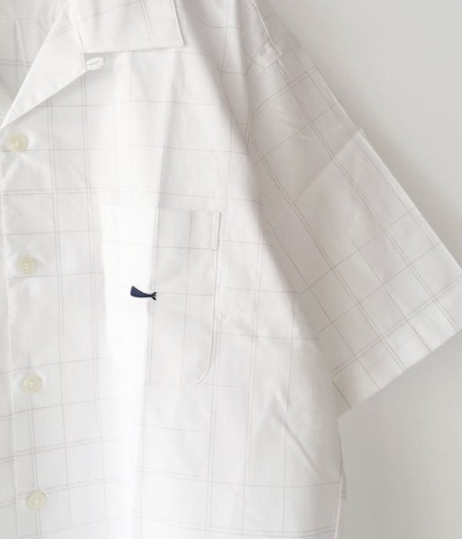 DESCENDANT/SEINE TEXTILE SS SHIRT (WHITE)