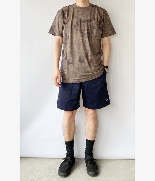 DESCENDANT/CROP TIE DYE SS (OLIVE DRAB)