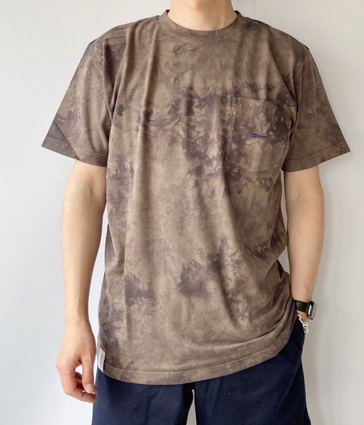 DESCENDANT/CROP TIE DYE SS (OLIVE DRAB)