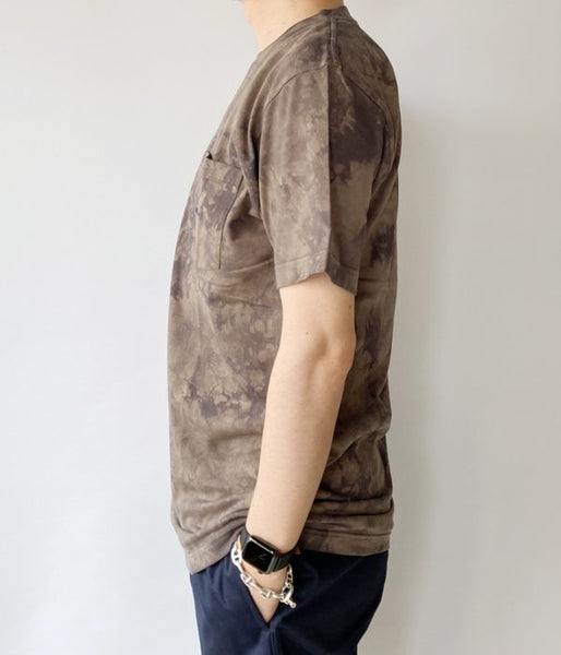 DESCENDANT/CROP TIE DYE SS (OLIVE DRAB)