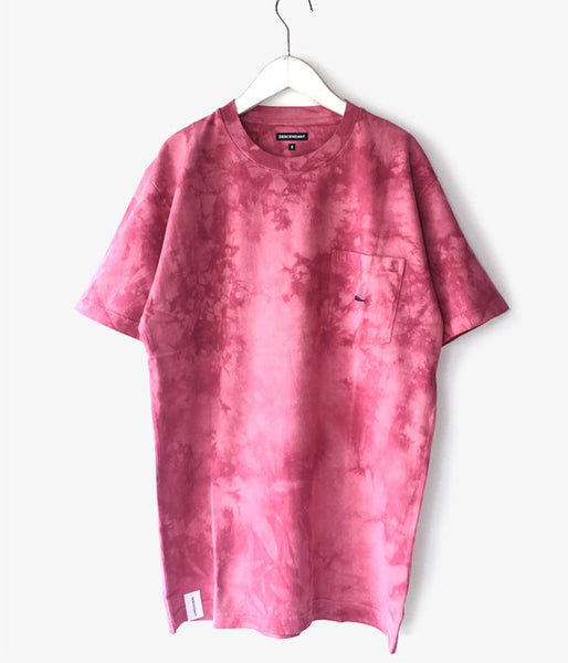 DESCENDANT/CROP TIE DYE SS (PINK)