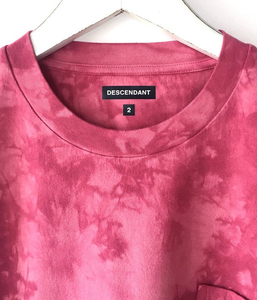 DESCENDANT/CROP TIE DYE SS (PINK)