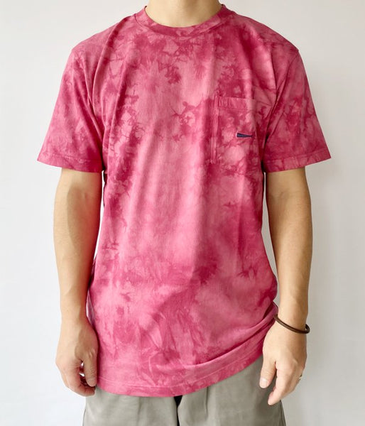 DESCENDANT/CROP TIE DYE SS (PINK)