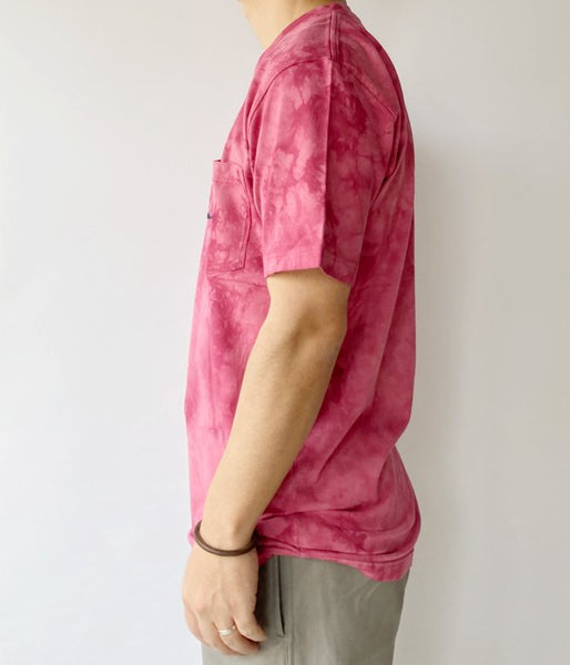 DESCENDANT/CROP TIE DYE SS (PINK)