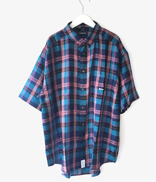 DESCENDANT/HYANNIS B.D SS SHIRT FULL SIZE (BLUE)