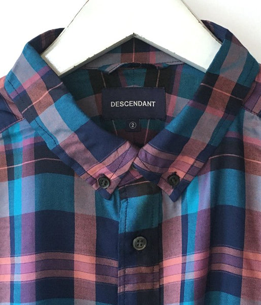 DESCENDANT/HYANNIS B.D SS SHIRT FULL SIZE (BLUE)