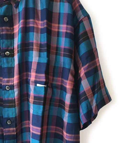 DESCENDANT/HYANNIS B.D SS SHIRT FULL SIZE (BLUE)