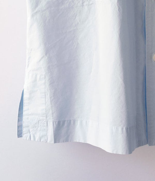 MHL./HIGH TWISTED COTTON POPLIN SS SHIRT (BLUE)