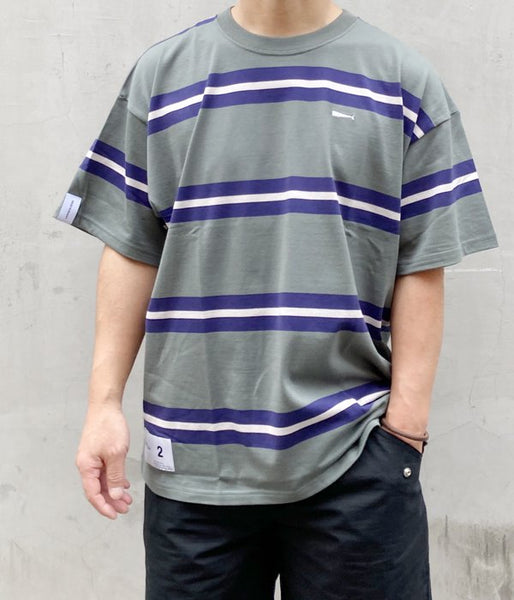DESCENDANT/BORDER CREW NECK SS FULL SIZE (GRAY)