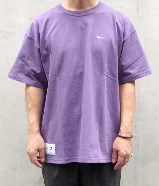 DESCENDANT/STRIP CREW NECK SS FULL SIZE (PURPLE)