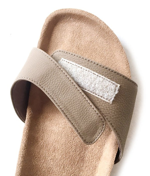 ERA./BUBBLE CALF ONEMILE SANDAL "KAMAKURA" (TAUPE)