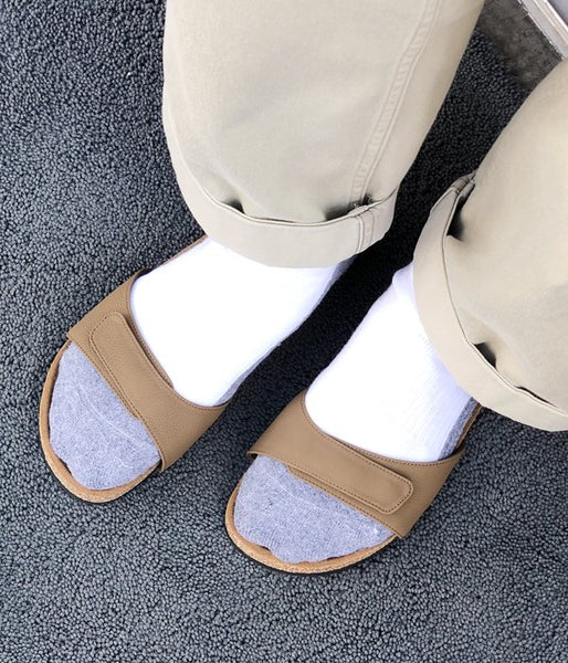 ERA./BUBBLE CALF ONEMILE SANDAL "KAMAKURA" (TAUPE)