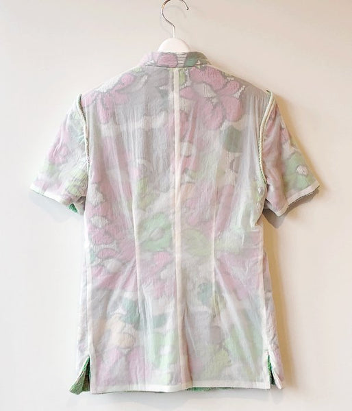 FUMIKA_UCHIDA/Pile/FLORAL REVERSIBLE CHINA JACKET(WHITE)