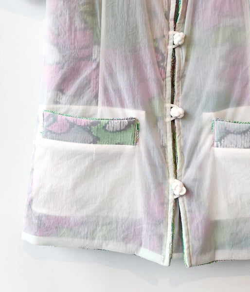 FUMIKA_UCHIDA/Pile/FLORAL REVERSIBLE CHINA JACKET(WHITE)