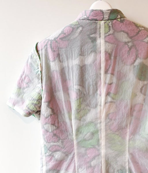 FUMIKA_UCHIDA/Pile/FLORAL REVERSIBLE CHINA JACKET(WHITE)