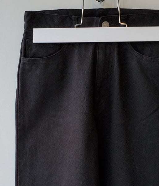 FUMIKA_UCHIDA/TIE-DYE WIDE STRAIGHT PANTS(BLK/ORANGE)