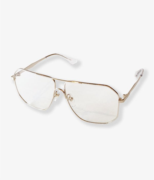 FUMIKA_UCHIDA/METAL FLAME SHOOTING SUNGLASS(WHITEGOLD)