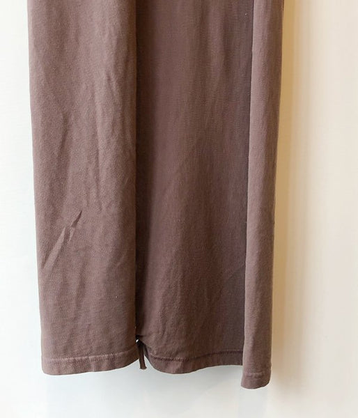 FUMIKA_UCHIDA/OVERDYED SIDE SHIRRING ASYMMETRY DRESS(PURPLE)
