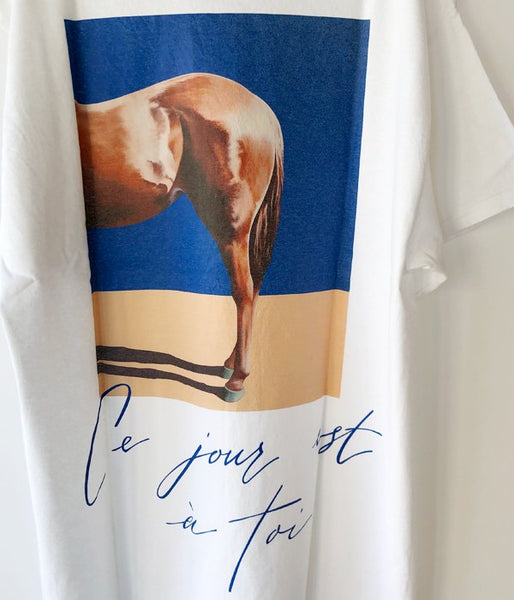 DESCENDANT/HORSE SS TEE (WHITE)