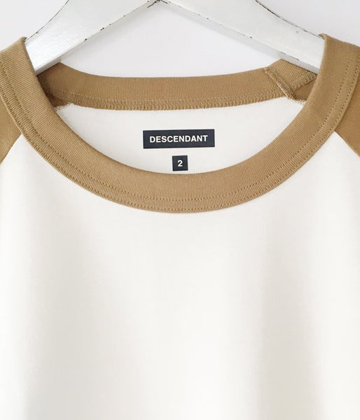 DESCENDANT/TWO BIT B.B. SS (WHITExBEIGE)