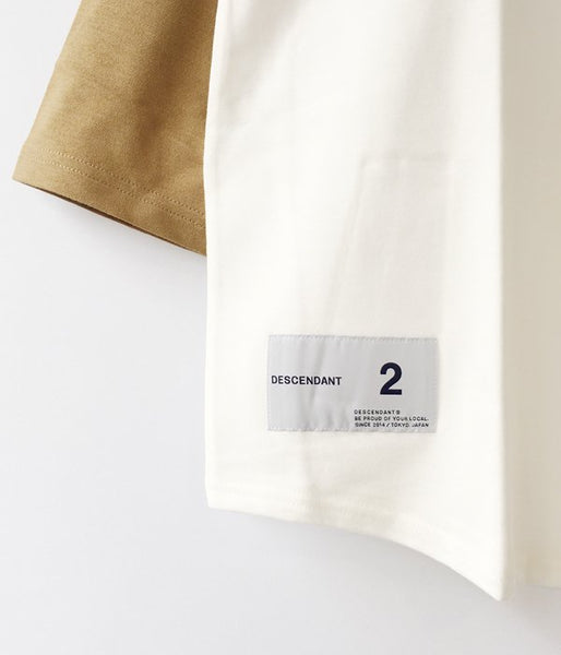 DESCENDANT/TWO BIT B.B. SS (WHITExBEIGE)