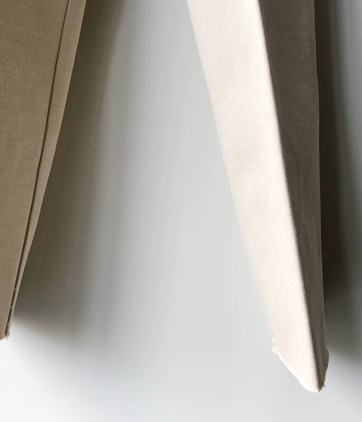 FUMIKA_UCHIDA/Bonding Denim/WIDE STRAGIHT PANTS(KINARI/WHT/size34)