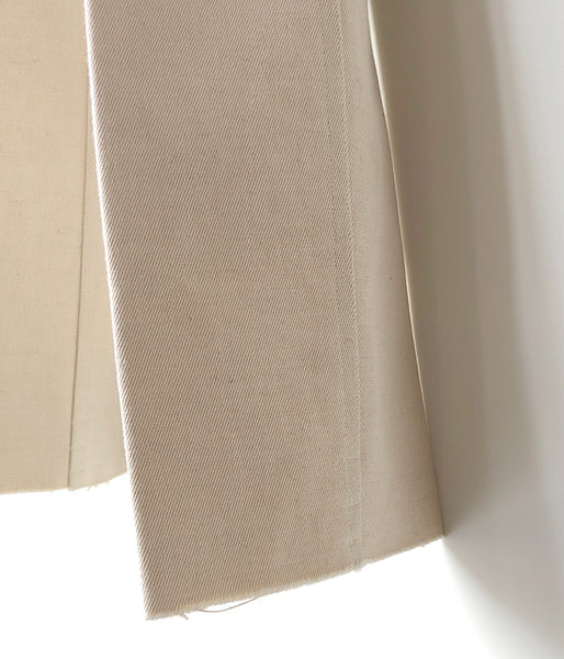 FUMIKA_UCHIDA/Bonding Denim/WIDE STRAGIHT PANTS(KINARI/WHT/size34)