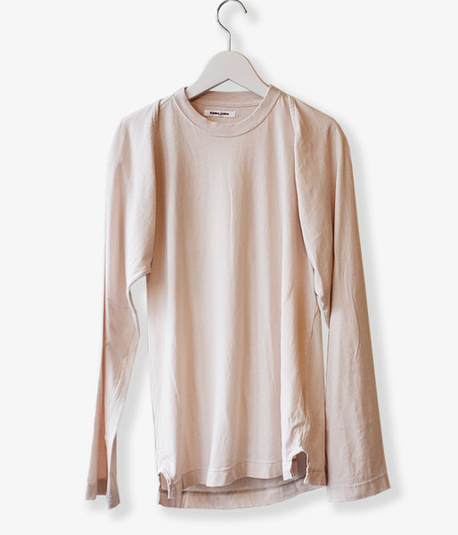FUMIKA_UCHIDA/SEPARATE LONG-SLEEVE TEE(PINKGREY)
