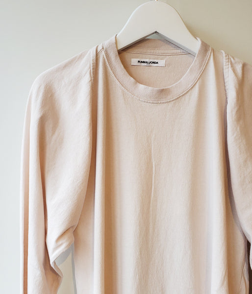 FUMIKA_UCHIDA/SEPARATE LONG-SLEEVE TEE(PINKGREY)