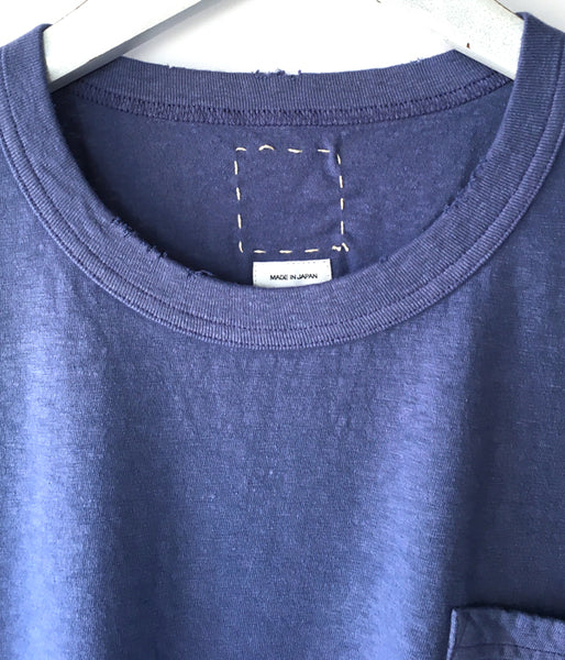 visvim/JUMBO TEE S/S (UNEVEN DYE) (NAVY)