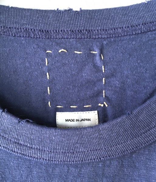 visvim/JUMBO TEE S/S (UNEVEN DYE) (NAVY)
