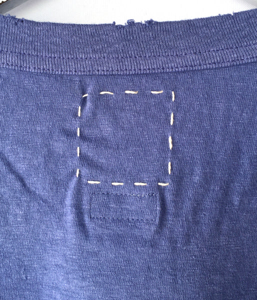 visvim/JUMBO TEE S/S (UNEVEN DYE) (NAVY)