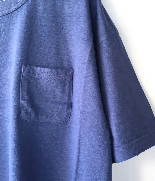 visvim/JUMBO TEE S/S (UNEVEN DYE) (NAVY)