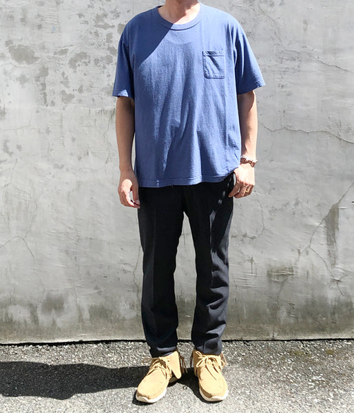 visvim/JUMBO TEE S/S (UNEVEN DYE) (NAVY)
