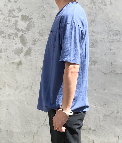 visvim/JUMBO TEE S/S (UNEVEN DYE) (NAVY)