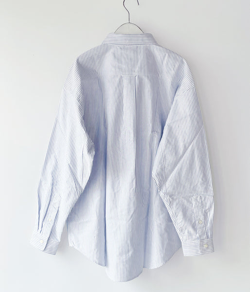 DESCENDANT/KENNEDY'S OXFORD STRIPE B.D. LS SHIRT (BLUE)