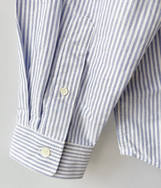 DESCENDANT/KENNEDY'S OXFORD STRIPE B.D. LS SHIRT (BLUE)