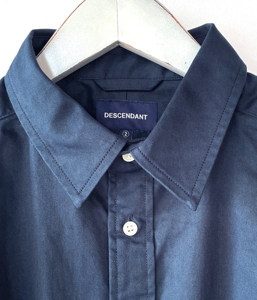 DESCENDANT/KENNEDY'S TWILL LS SHIRT (NAVY)