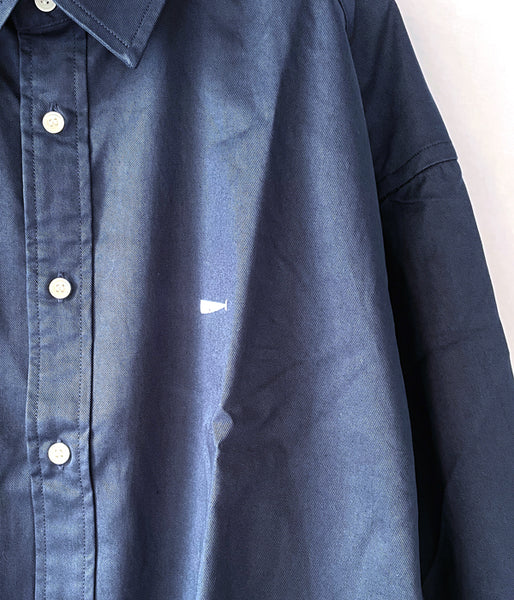 DESCENDANT/KENNEDY'S TWILL LS SHIRT (NAVY)