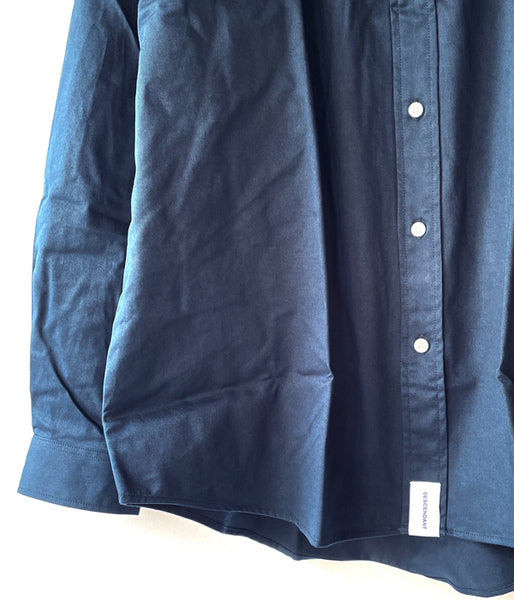 DESCENDANT/KENNEDY'S TWILL LS SHIRT (NAVY)