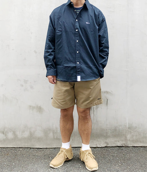 DESCENDANT/KENNEDY'S TWILL LS SHIRT (NAVY)