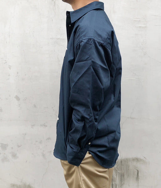 DESCENDANT/KENNEDY'S TWILL LS SHIRT (NAVY)