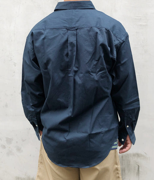 DESCENDANT/KENNEDY'S TWILL LS SHIRT (NAVY)