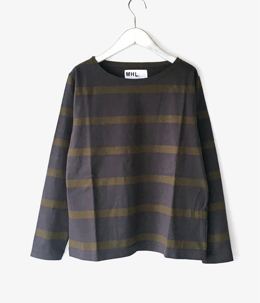 MHL./WIDE STRIPE DRY JERSEY LS WOMENS (CHARCOAL)