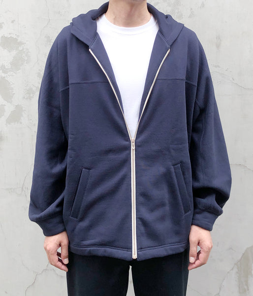 DIGAWEL/DOLMAN SLEEVE ZIP HOODIE (NAVY)