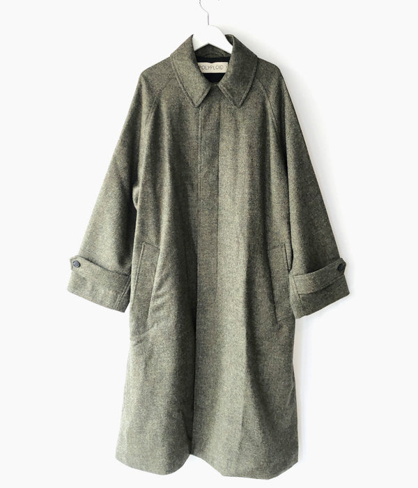 POLYPLOID/LONG COAT B (GREEN/GRAY MELANGE)