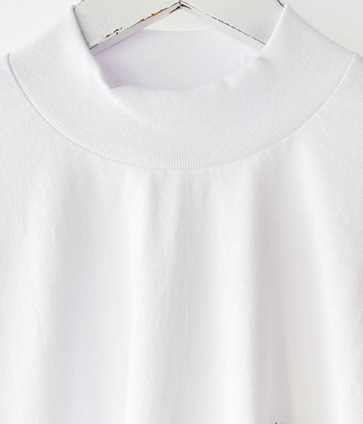 DIGAWEL/MOCK TURTLE L/S TEE(READY-MADE)EMBROIDERY (WHITE)